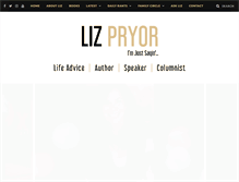 Tablet Screenshot of lizpryor.com